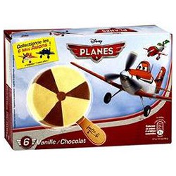 6 Batonnets Planes Vanille/Chocolat Disney