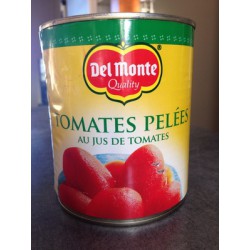 4/4 Tomates Pelees Au Jus Delmonte
