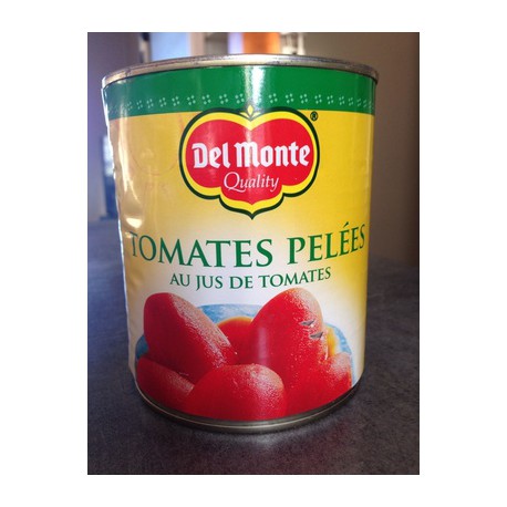 4/4 Tomates Pelees Au Jus Delmonte