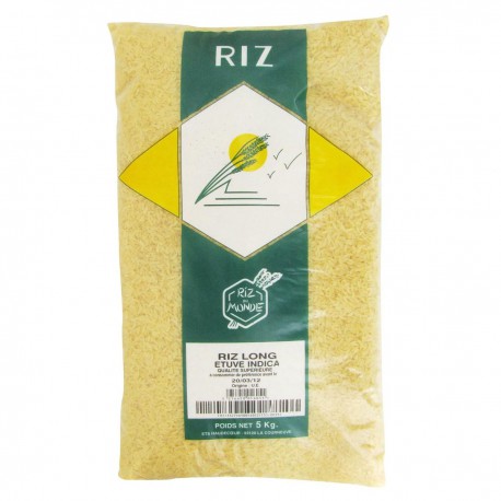 Indica Riz Long Etuve Thai Sachet De 5Kg
