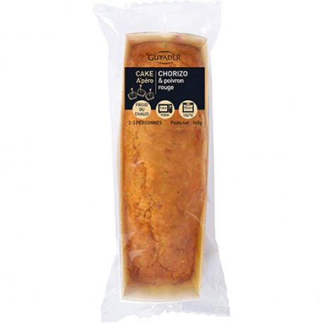 160G Cake Chorizo Poivron Rouge Guyader