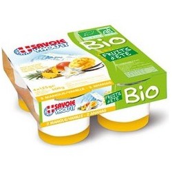 4X125G Yaourt Bio Fruits De Saison Savoie