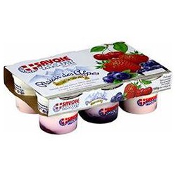 6X125G Yaourt Double Sensation Fruits Rouges Savoie