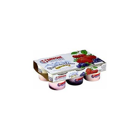 6X125G Yaourt Double Sensation Fruits Rouges Savoie