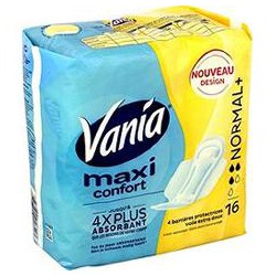Vania Serviettes Maxi Confort Normal Plus Sachet De 15