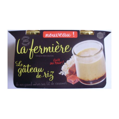 2X150G Gateau De Riz Caramel La Fermiere