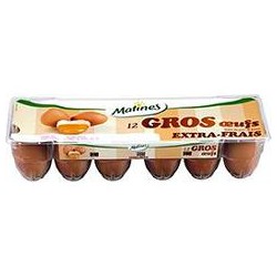 12 Oeufs Maxi D Auge Gros Matines