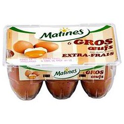 6 Oeufs Gros Maxi D Auge Matines