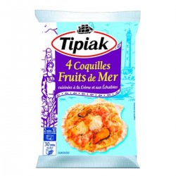 90G 4 Coquilles Fruits De Mer Echalote Tipiak