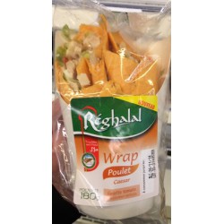 180G Wrap Poulet Sauce Caesar Halal Reghalal