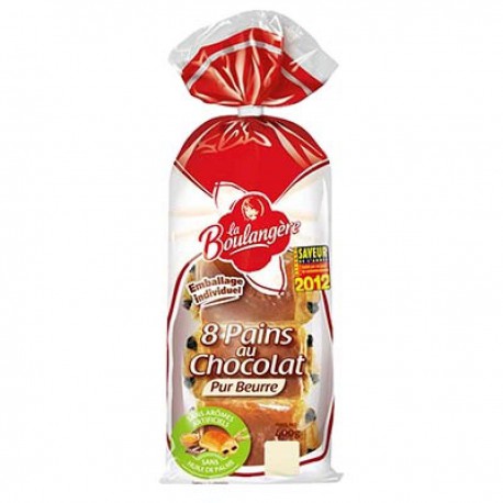 Pain Au Chocolat X 8 La Boulangere 400G