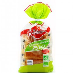 270G 6X Pains Chocolat Bio La Boulangere