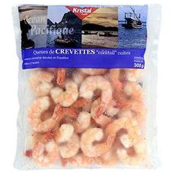 300G Queues De Crevette Cuite Decortiquee 34/40