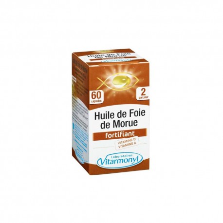 60 Ampoules Huile De Foie Morue Vitarmonyl