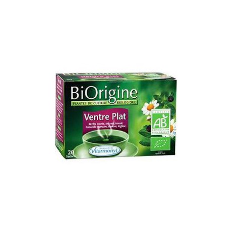 Biorigine Tisane Ventre Plat 20 Infusettes