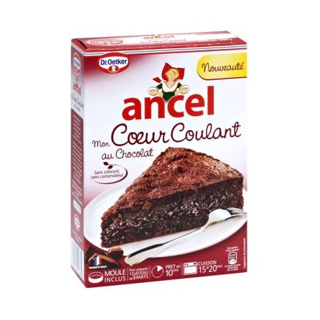 Ancel Preparation Gateau Cœur Coulant Chocolat La Boite De 390 G Drh Market Sarl