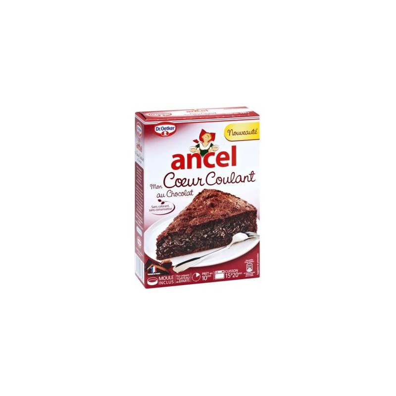 Ancel Preparation Gateau Cœur Coulant Chocolat La Boite De 390 G Drh Market Sarl