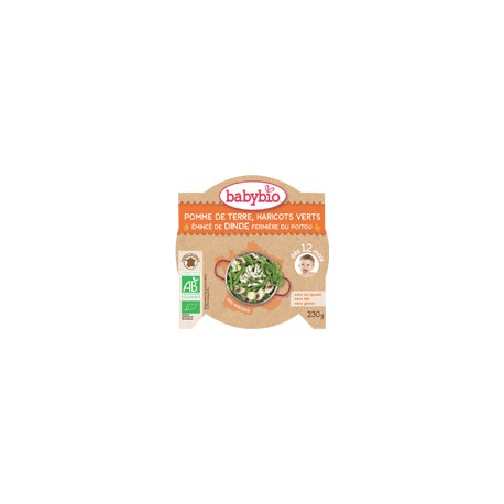 Babybio Pt Plat Leg Dinde 230G