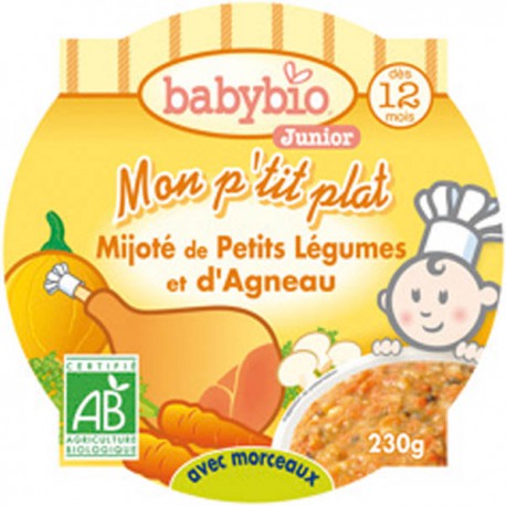Babybio Pt Plat Lg Agneau 230G