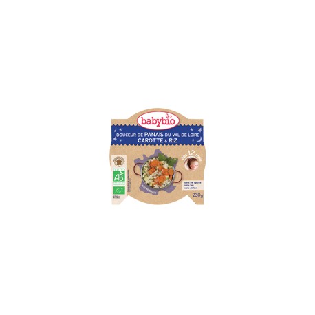 Babybio Panais Carot Riz 230G
