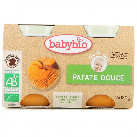 2X130G Pot Patate Douce Babybio