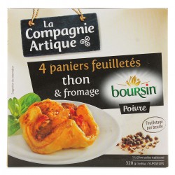 4X80G Panier Thon Boursin Poiv