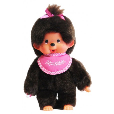 Monchhichi Fille Bavoir Rose