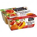 4X100G Dessert Pomme/Peche Sans Sucre Ajoute Charles&Alice