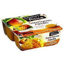 Charles Et Alice Spécialité Pomme/Mangue Sans Sucre Ajouté Charles Et Alice 4X100G