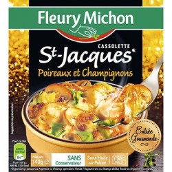 Fleury Michon Cassolette Saint Jacques Poireau 140G