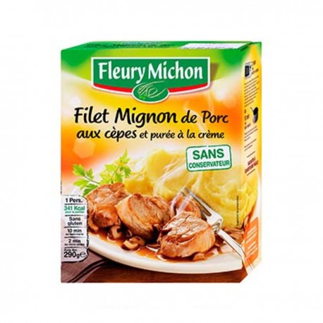 Filet Mignon De Porc Aux Cepes Puree Creme Fraiche 290G