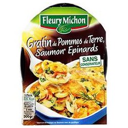 300G Gratin Saumon Epinards Fleury Michon