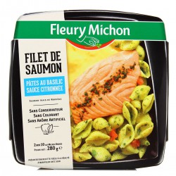 Saumon Sauce Citronnee Pates