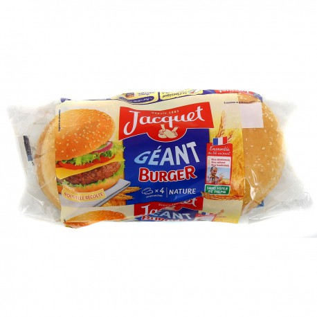 330G 4 Hamburgers Geants Jacquet