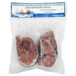 4X125G Darne De Saumon Sauvage Du Pacifique Keta