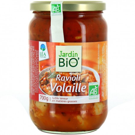 Jardin Bio Ravioli Volaille Bio 700G
