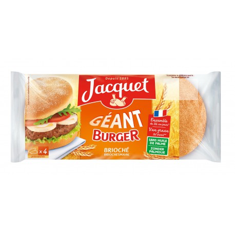 300G 4 Geant Burger Brioche Jacquet