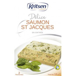 125G Terrine 2 Tranches Marbre Saumon/Saint Jacques Kritsen