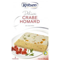 125G Terrine 2 Tranches Panache Crabe/Homard Kritsen