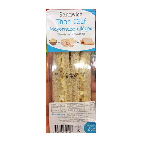 125G Sandwich Thon Oeuf Mayonnaise