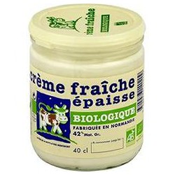 Laiterie De La Motte Creme Fraiche Bio Pot De Verre 40Cl