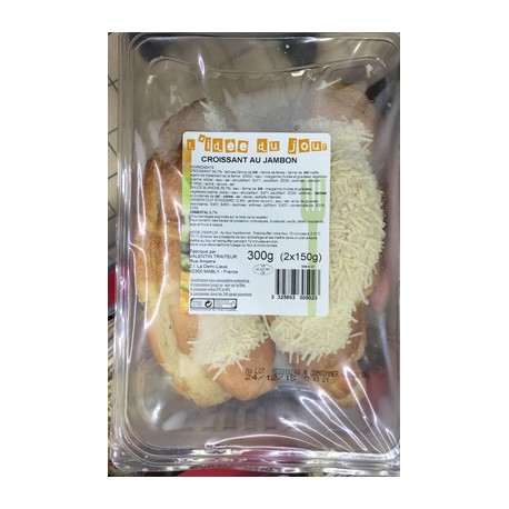 2X150G Croissant Jambon Valentin