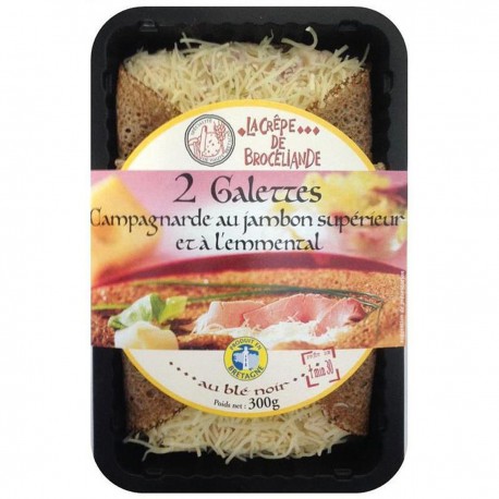 Crepe De Broceliande Galette Jambon Fromage 2X150G