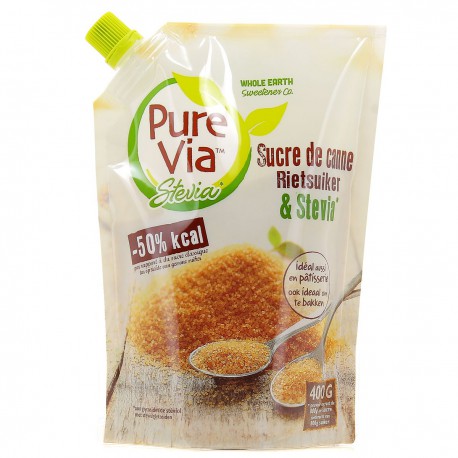 Sucre de canne et Stevia - Pure Via - 400 g