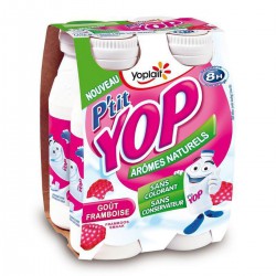 4X180G P Tit Yop Yaourt A Boire Framboise Yop