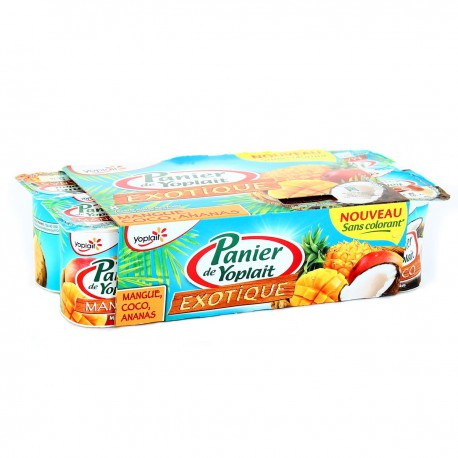8X125G Yaourt Panier Standard Exotique Yoplait