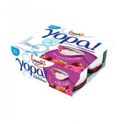 Yoplait Spécialité Laitière Yopa Sur Lit De Fruits Rouges Yoplait 4X100G