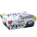 4X100G Yaourt 0% Lit Myrtille Yopa