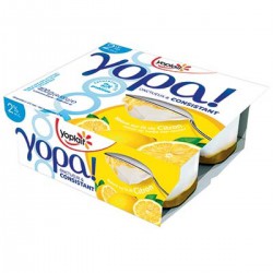 4X100G Yaourt 2% Lit Citron Yopa
