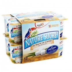 12X125G Yaourt Nature Sucre Yoplait